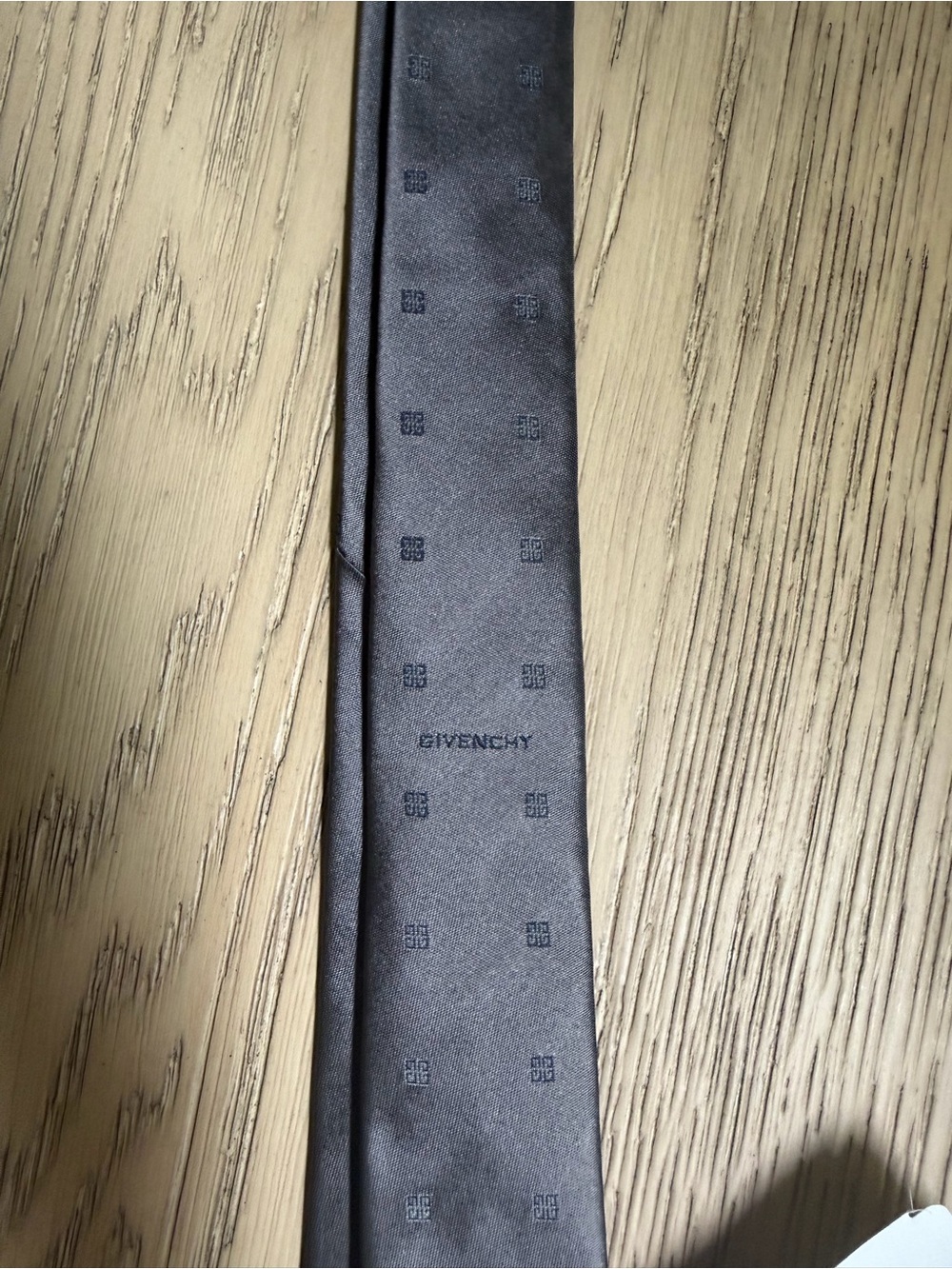 Givenchy Men's Gray Silk Tie